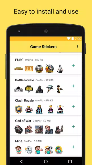 Game Stickers for Whatsapp Скриншот 2