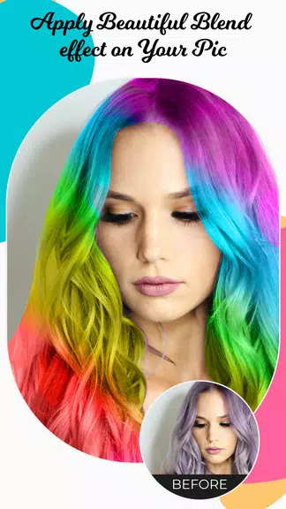 Hair Color Changer Editor Capture d’écran 4