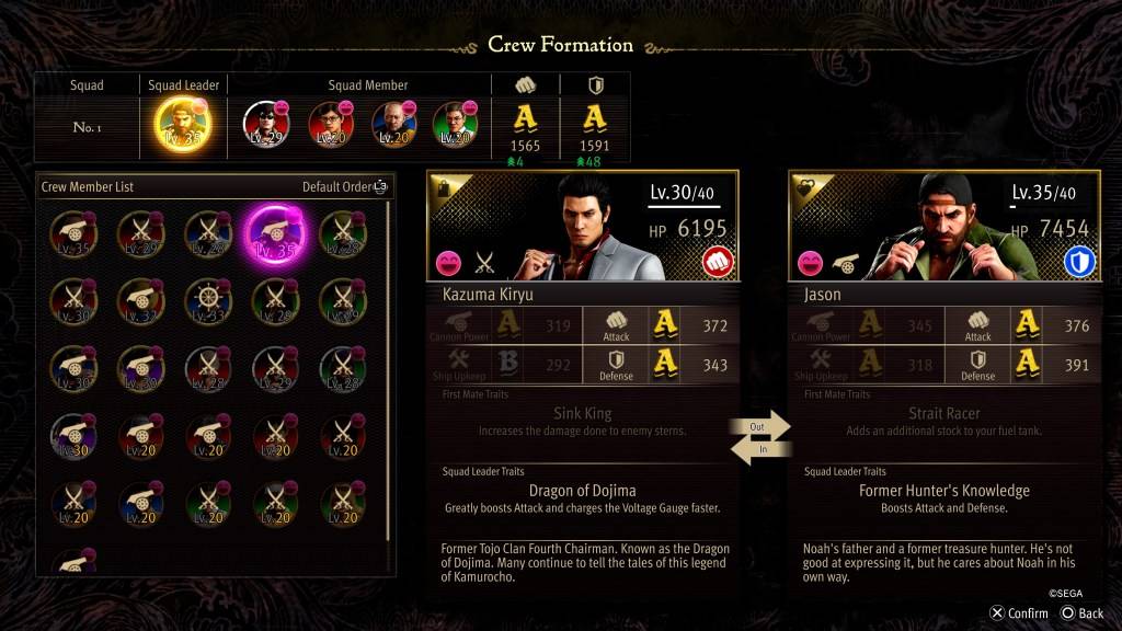 Jason Crew Formation Stats