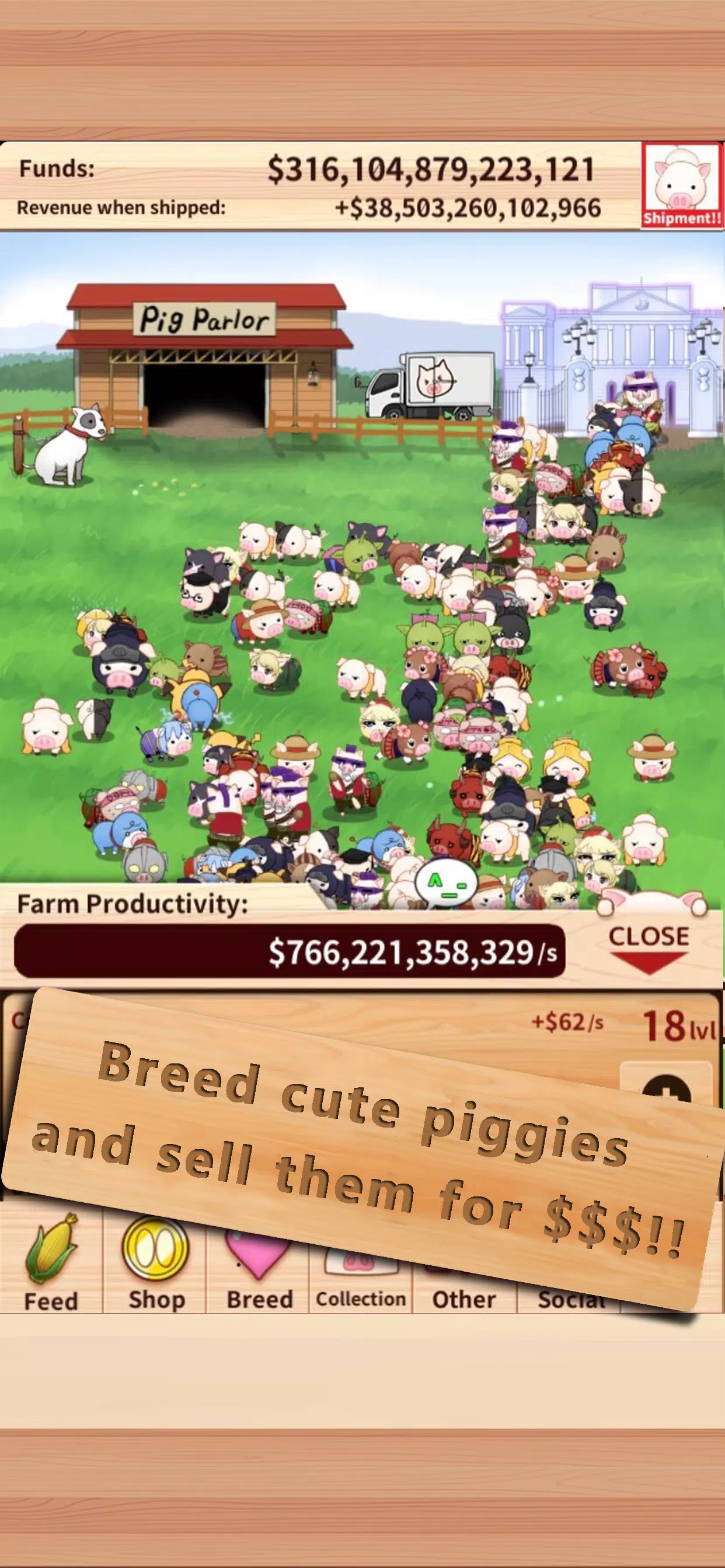 Piggy Clicker スクリーンショット 1