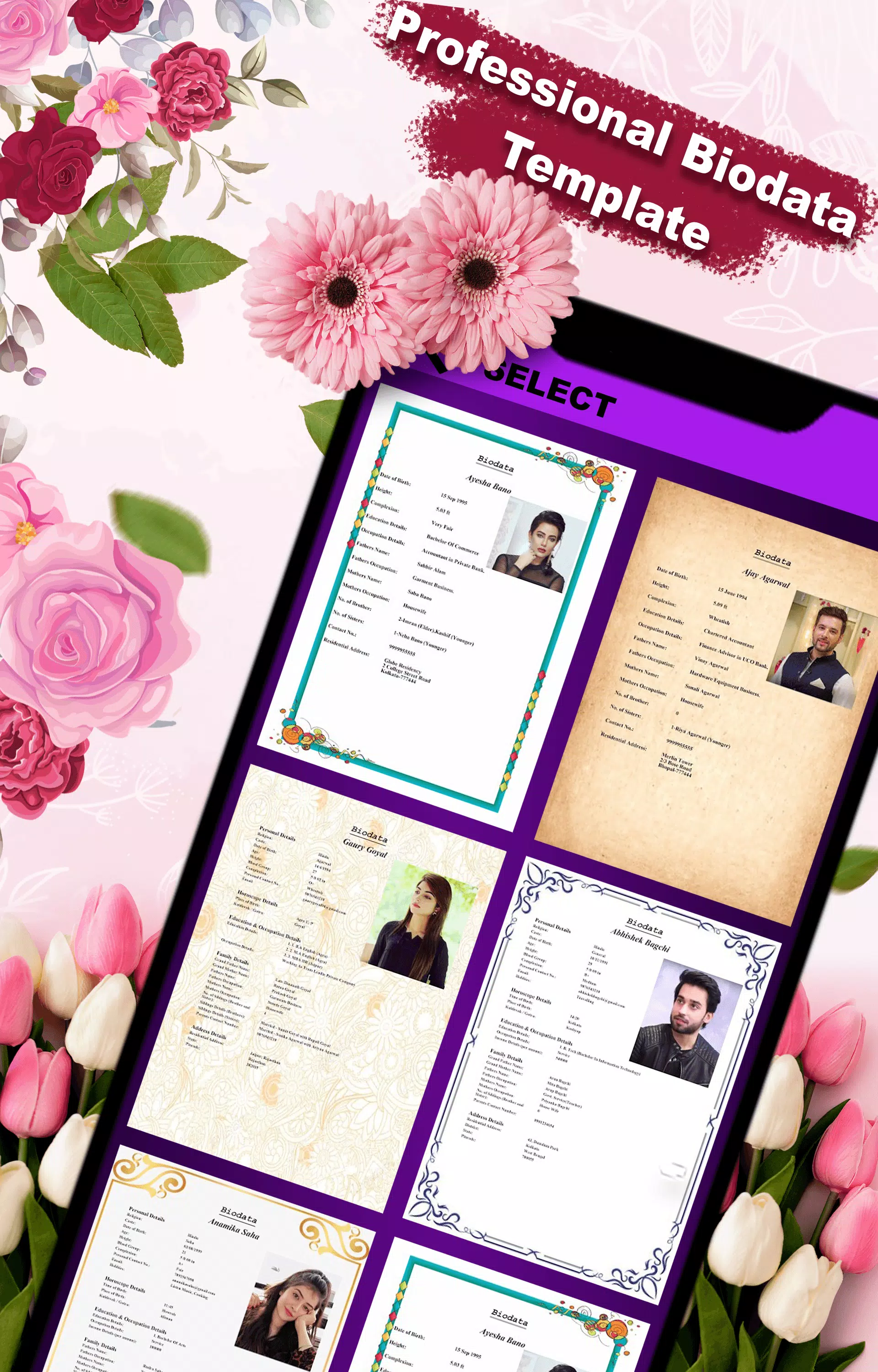 Marriage Biodata Maker Captura de pantalla 1