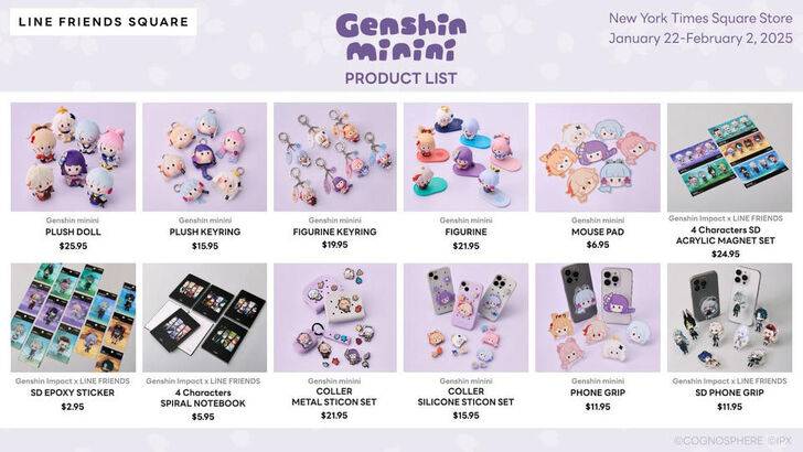 Genshin Minini Pop-Up Store Datang ke NYC