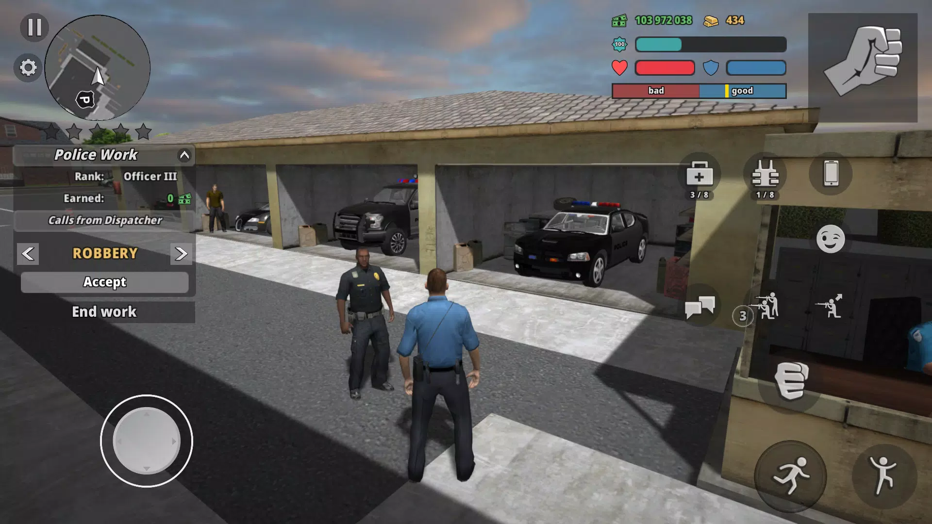 Police Cop Simulator. Gang War Capture d’écran 3