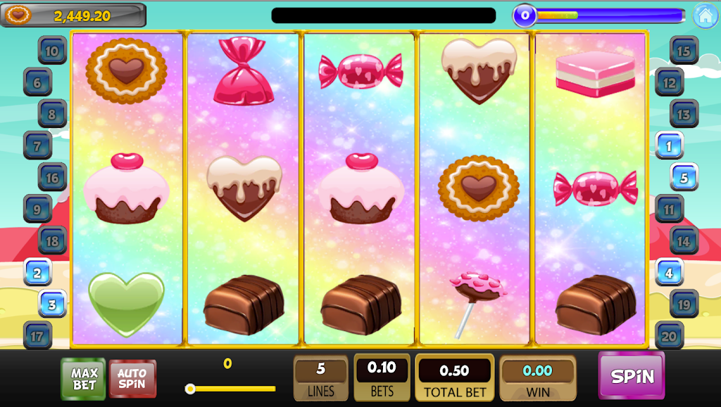 Candy Sweet Slot machine Ảnh chụp màn hình 1