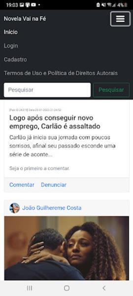 Novela Cara e Coragem Скриншот 3