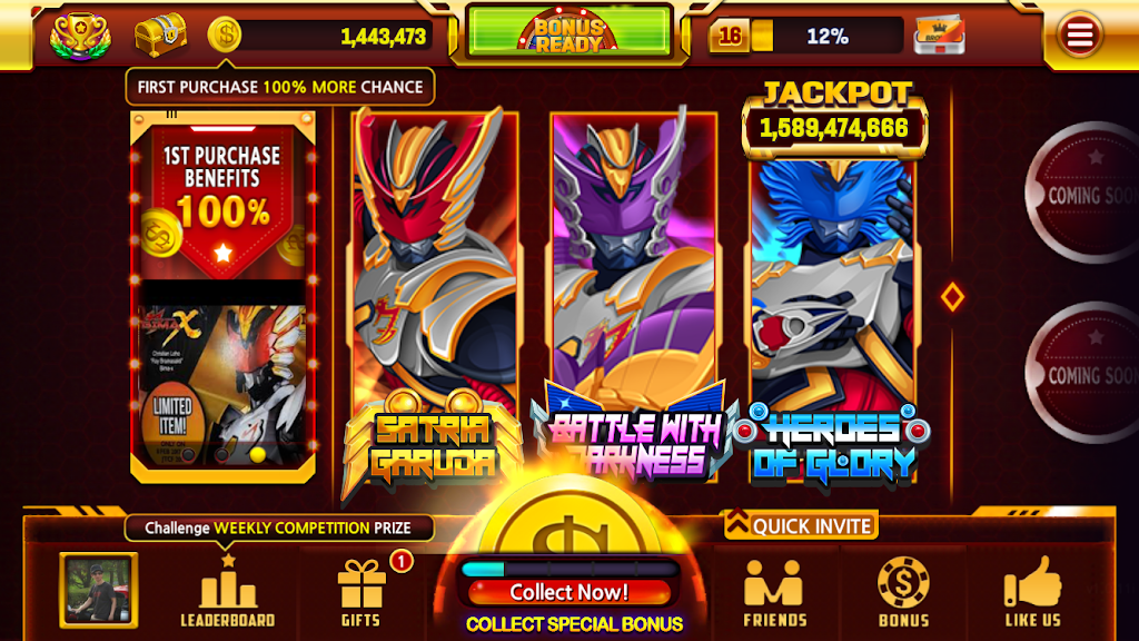 BIMA-X THE SLOTS Screenshot 1