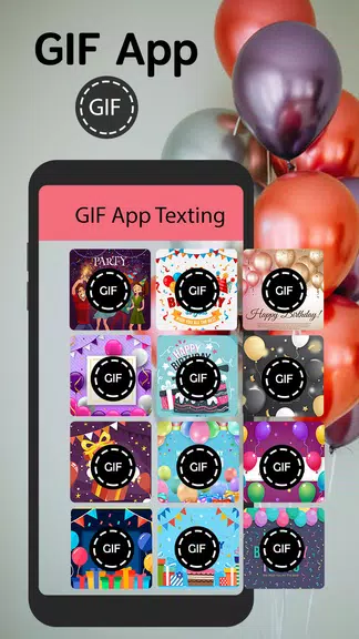 GIF App For Android Texting Скриншот 2