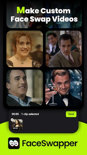 FaceSwapper: AI Swap Videos Captura de pantalla 1