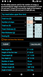Classic stair calculator Screenshot 1