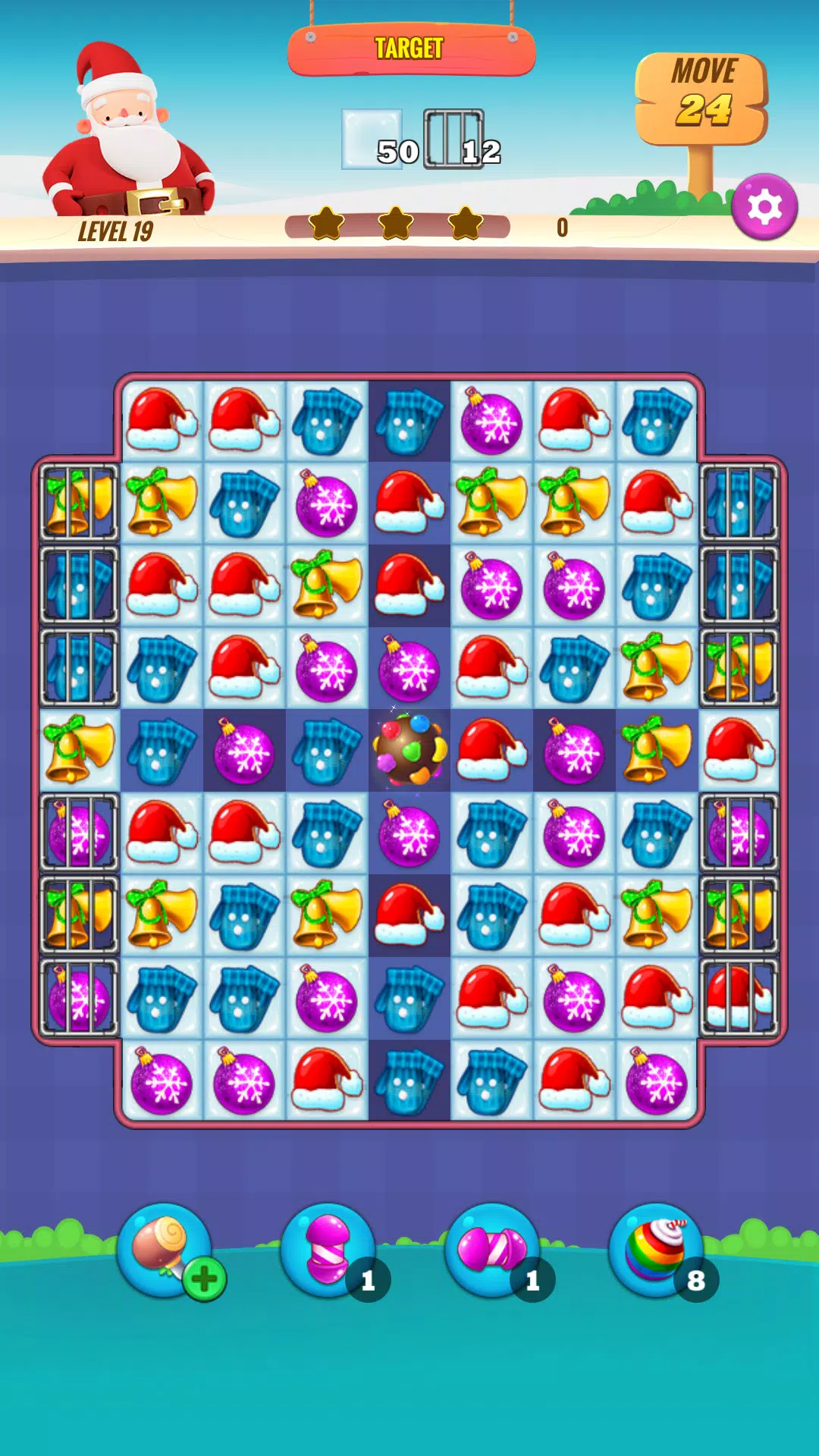 Christmas NewYear Match Game Capture d’écran 1