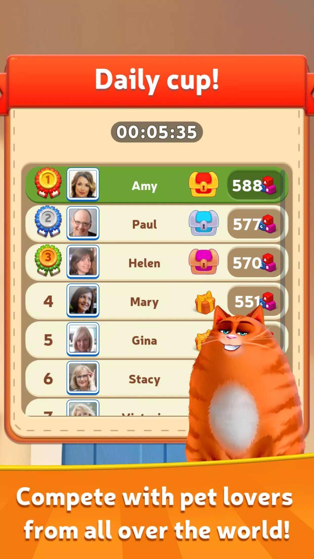 Kitty Scramble: Word Game Screenshot 4