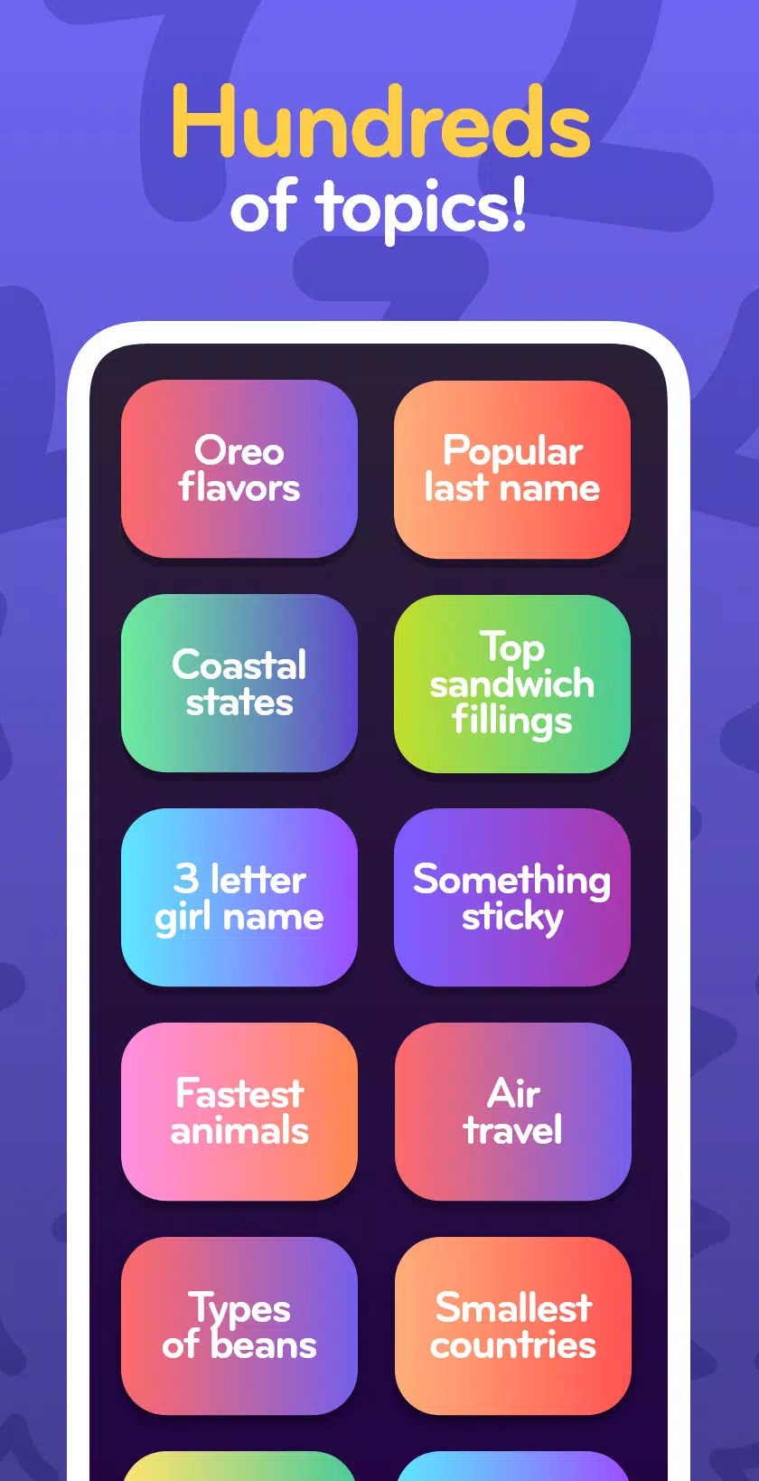 Top 7 - family word game Screenshot 4