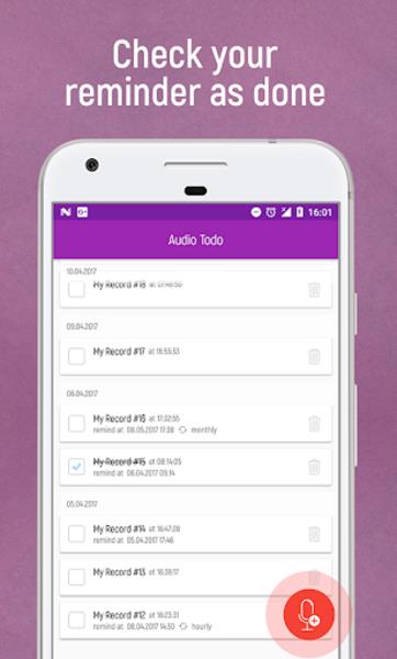 Audio To-Do ဖန်သားပြင်ဓာတ်ပုံ 3