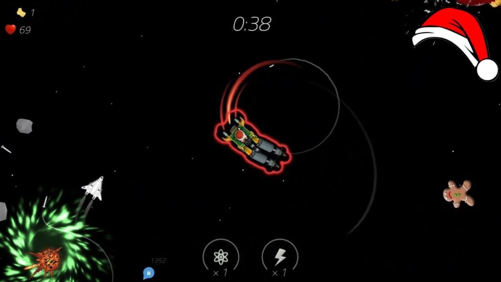 “太空圣诞节：跳过巨型糖果，2分钟内！”