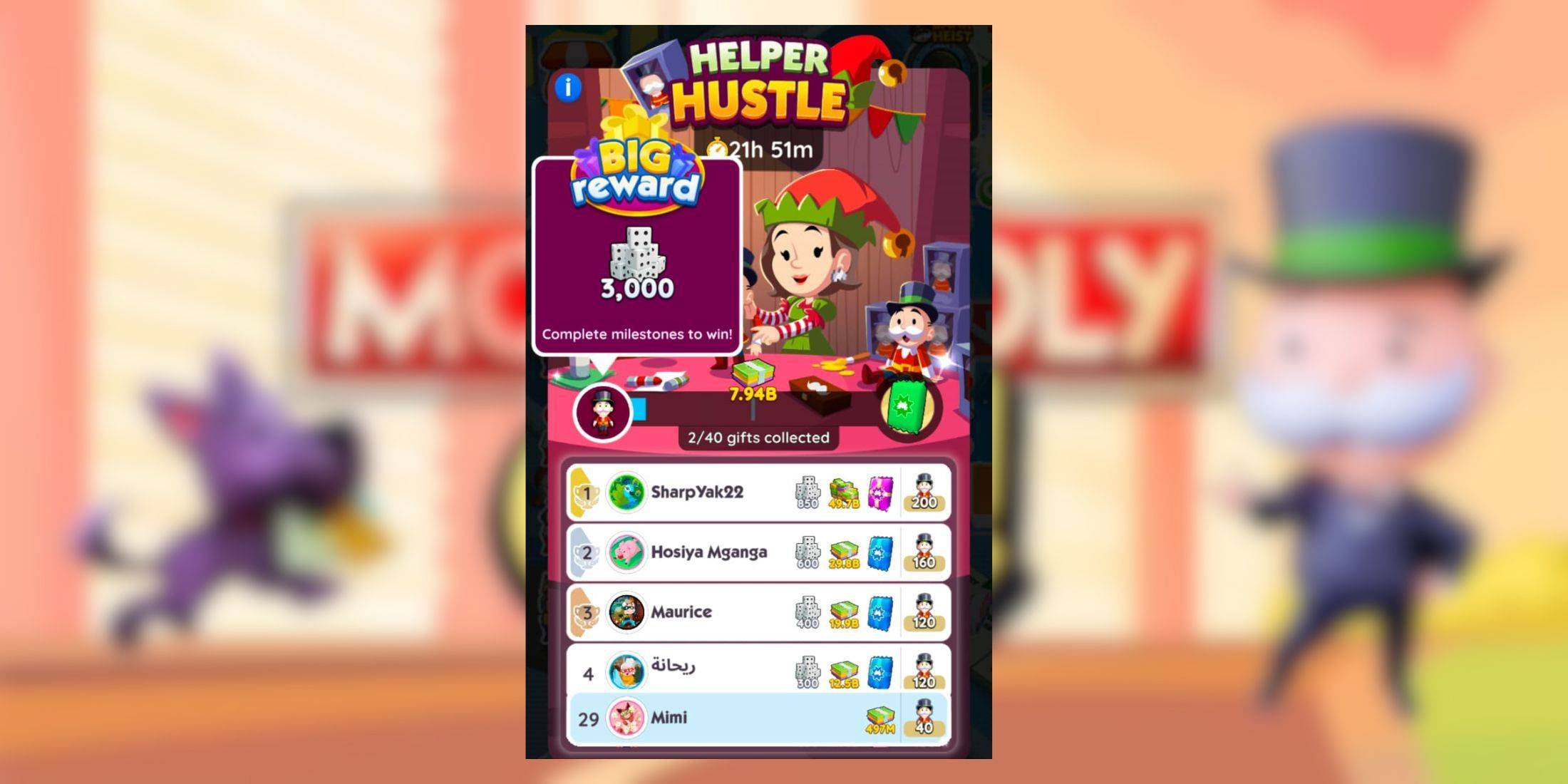 Monopoly Go: Kumita ng mga gantimpala at maabot ang mga milestone na may katulong na hustle