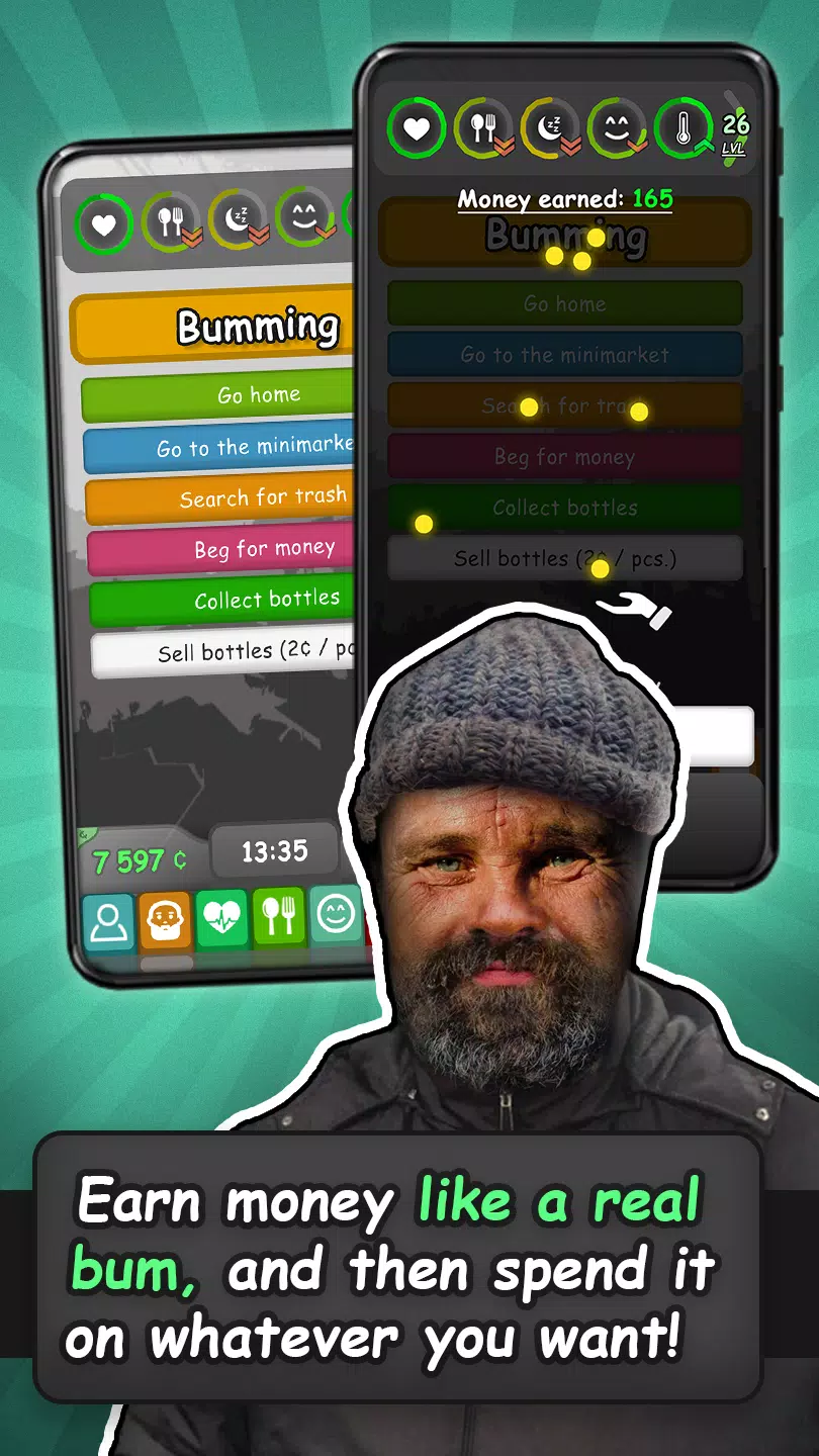 Homeless: Life Simulator 스크린샷 1