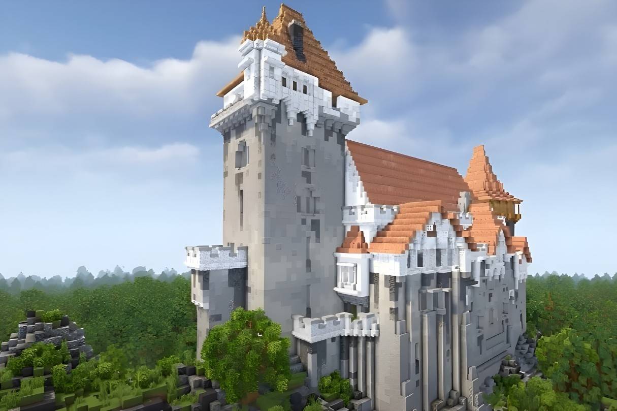 Castelo de Renascença Gótica da montanha