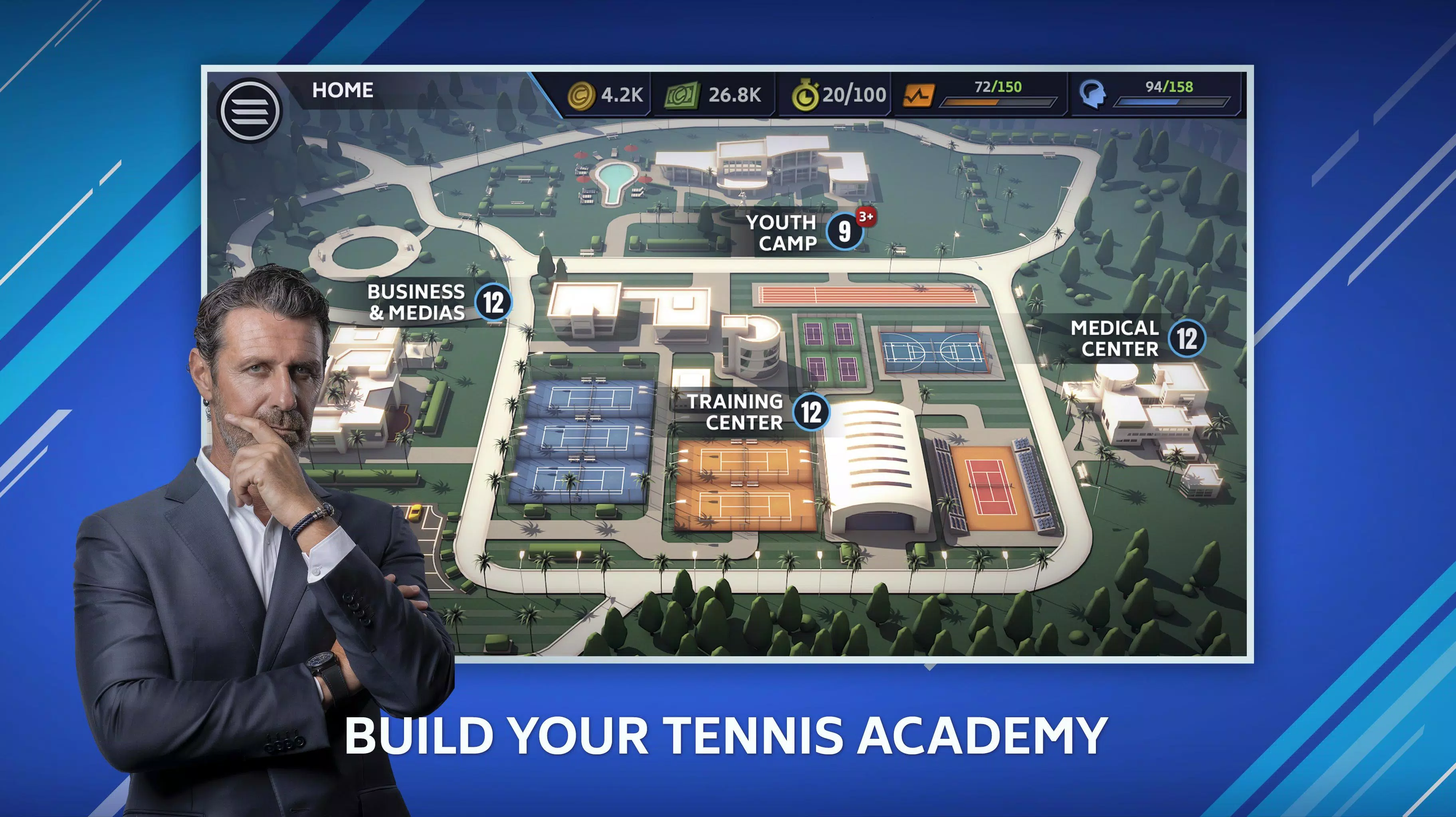 Tennis Manager Mobile Captura de tela 1