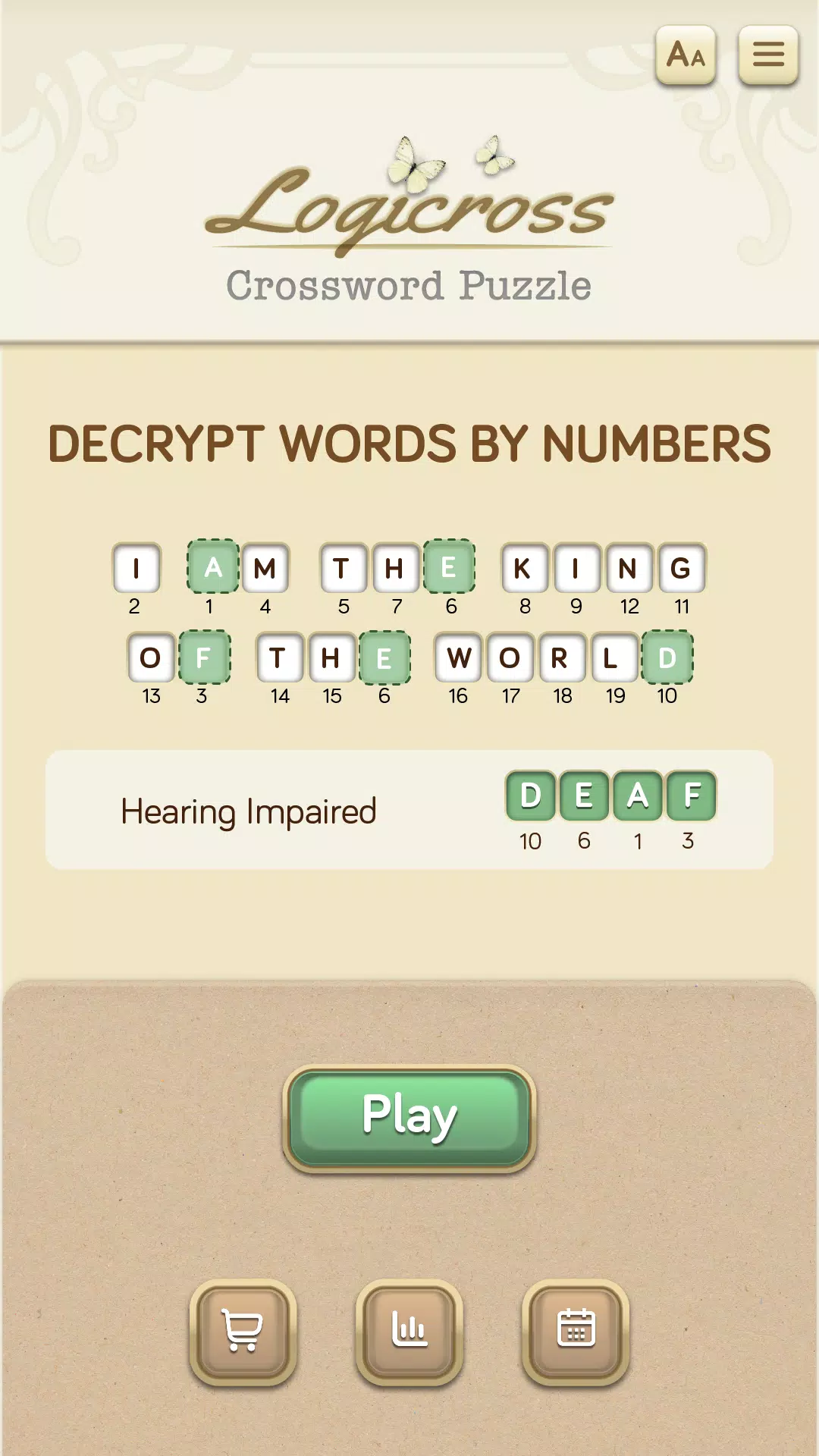 Logicross: Crossword Puzzle スクリーンショット 1