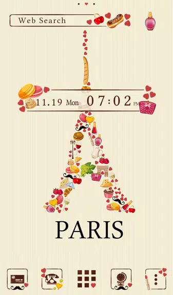 Sweet Paris Theme應用截圖第1張