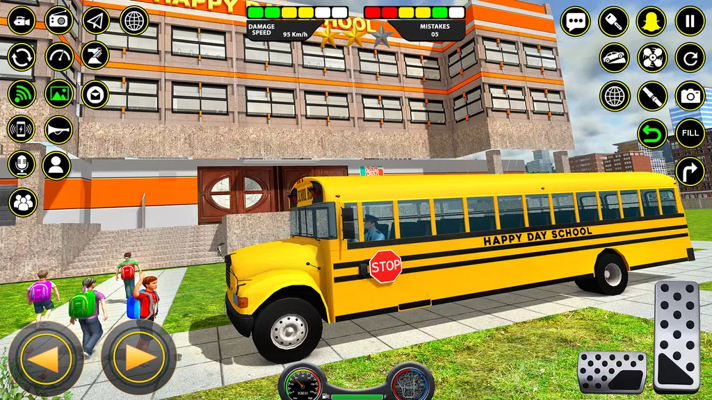 School Bus Coach Driver Games Capture d’écran 1