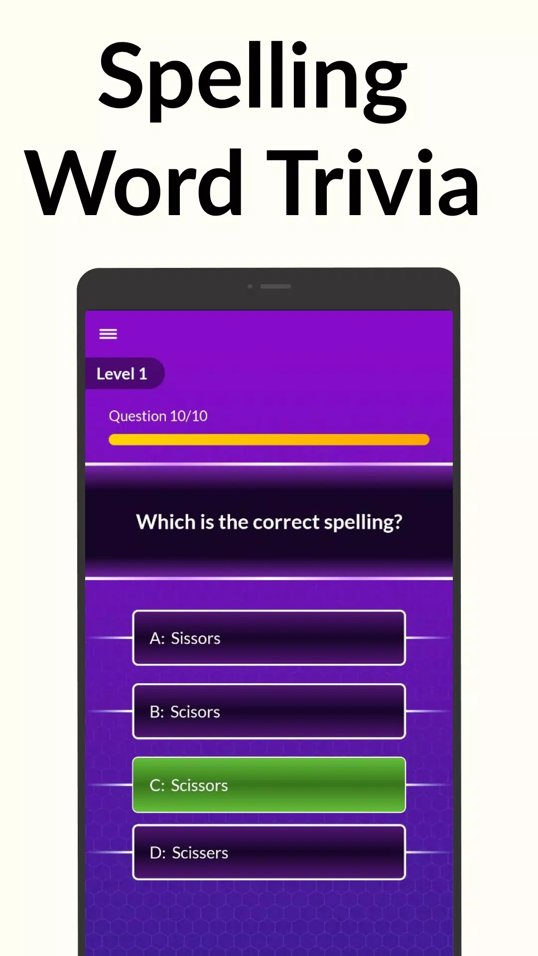 Spelling Bee: Spelling Quiz Capture d’écran 1