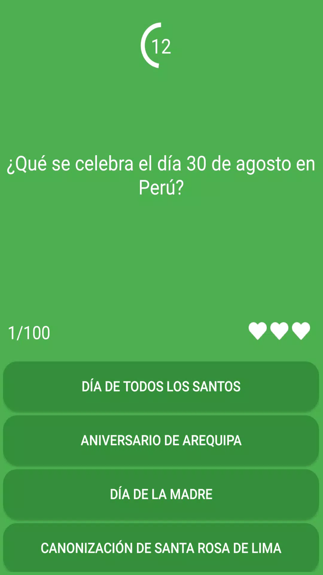 Test: ¿Cuánto sabes de Perú? Captura de pantalla 2