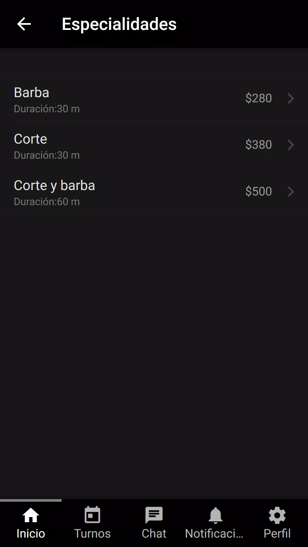 Bacan barbería y peluquería應用截圖第4張