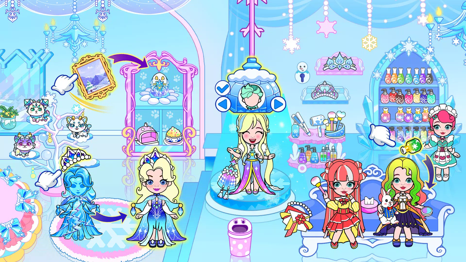 Ice Princess World Castle Life Tangkapan skrin 2