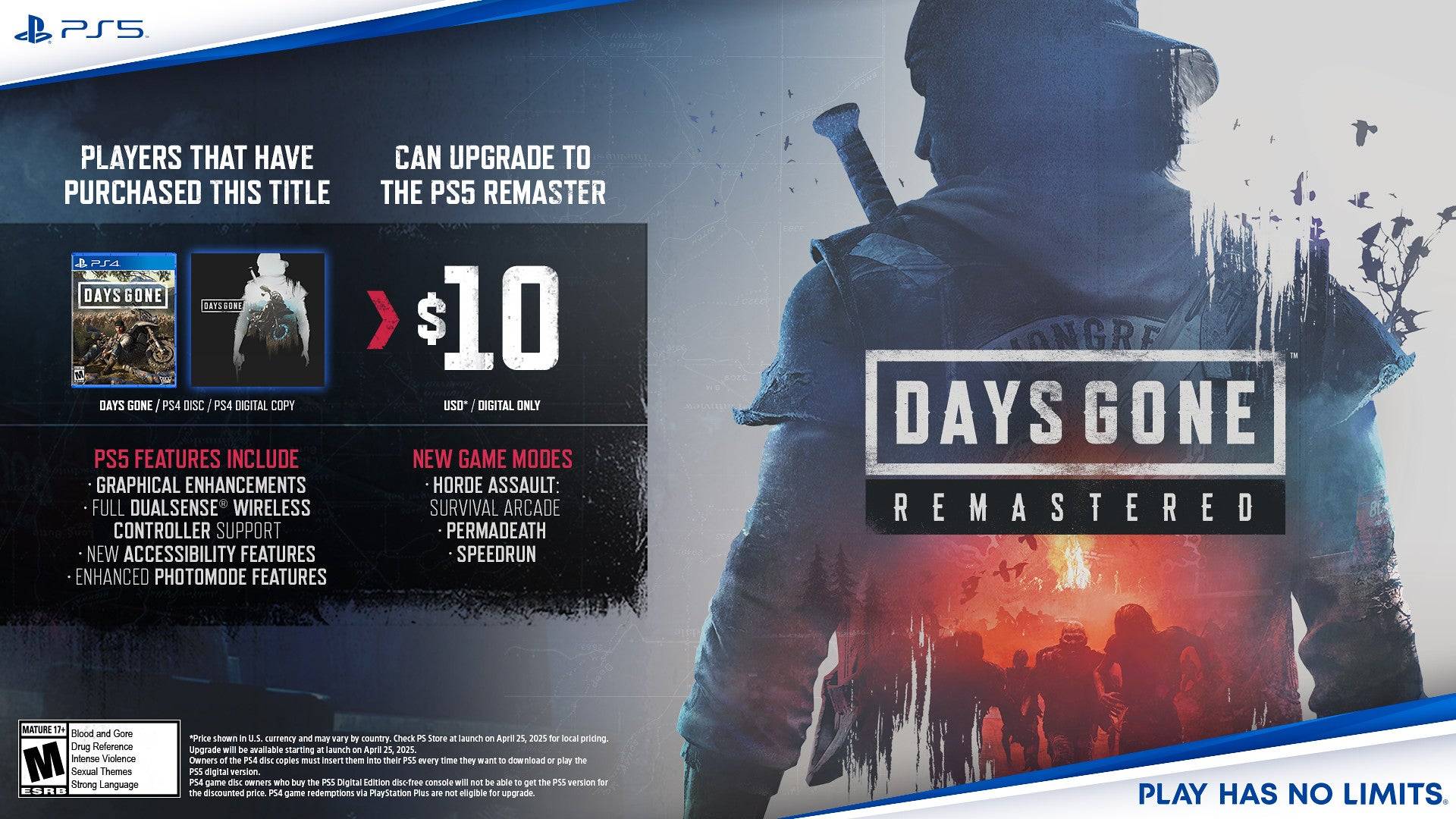 Restaurado 'Days Gone Swoops a US $ 10 para jogadores do PS5
