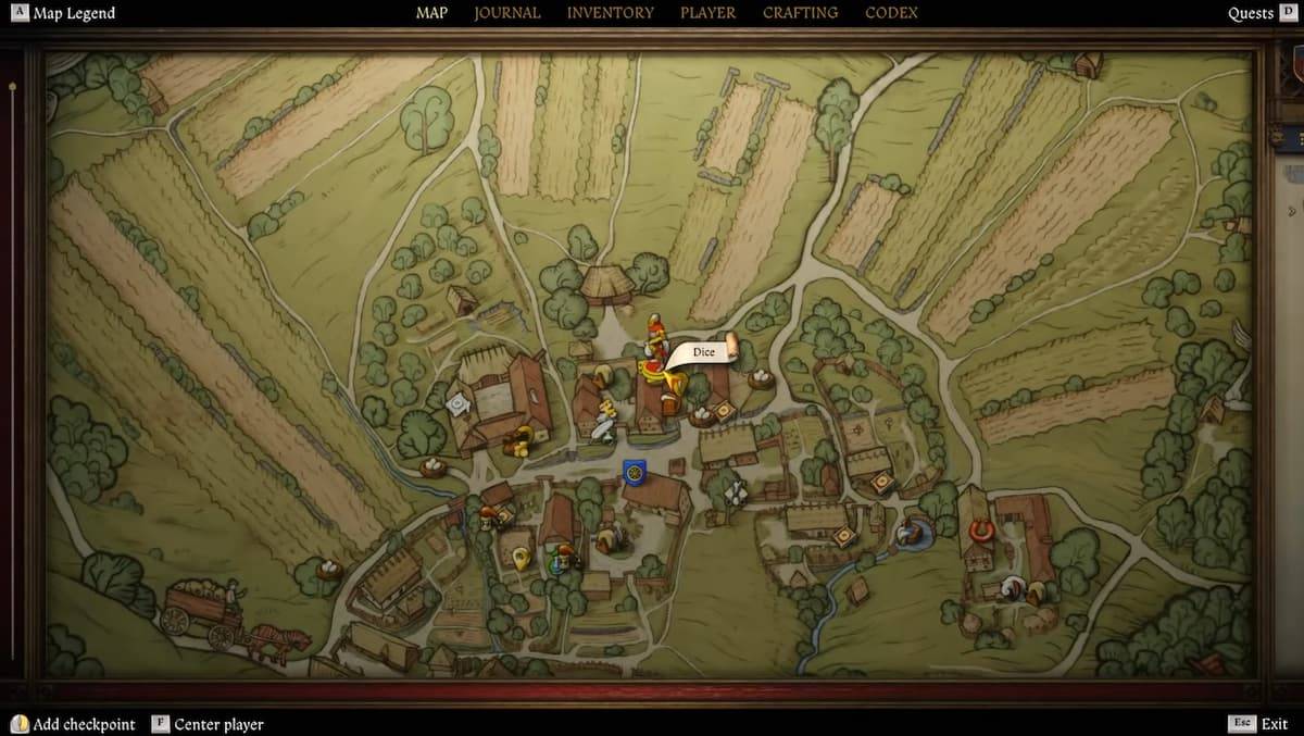 Kingdom Come: Deliverance 2 Saint Antiochus’ Dice Locations