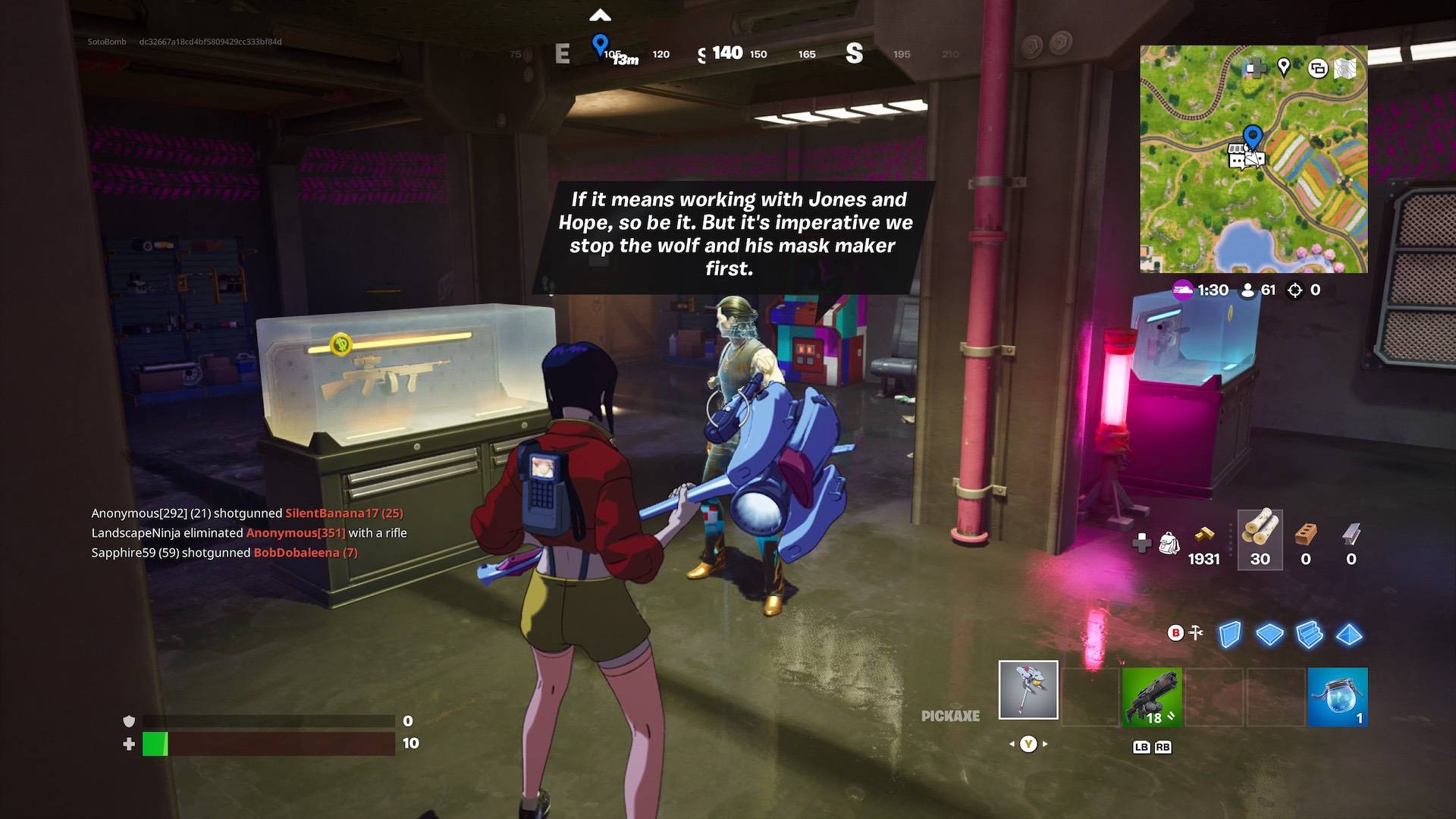 Fortnite Chapter 6: Locating and Communicating with Outlaw Midas