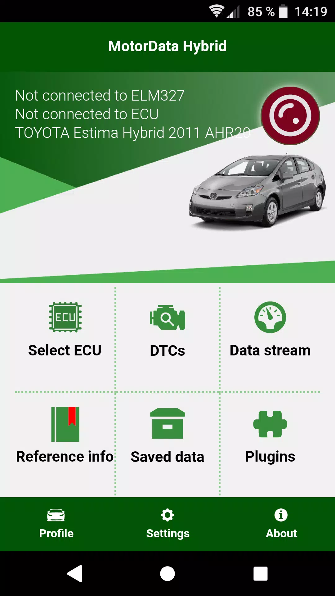 Doctor Hybrid ELM OBD2 scanner Скриншот 1