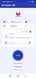 GB TUNNEL VPN - Fast & Secure ဖန်သားပြင်ဓာတ်ပုံ 1