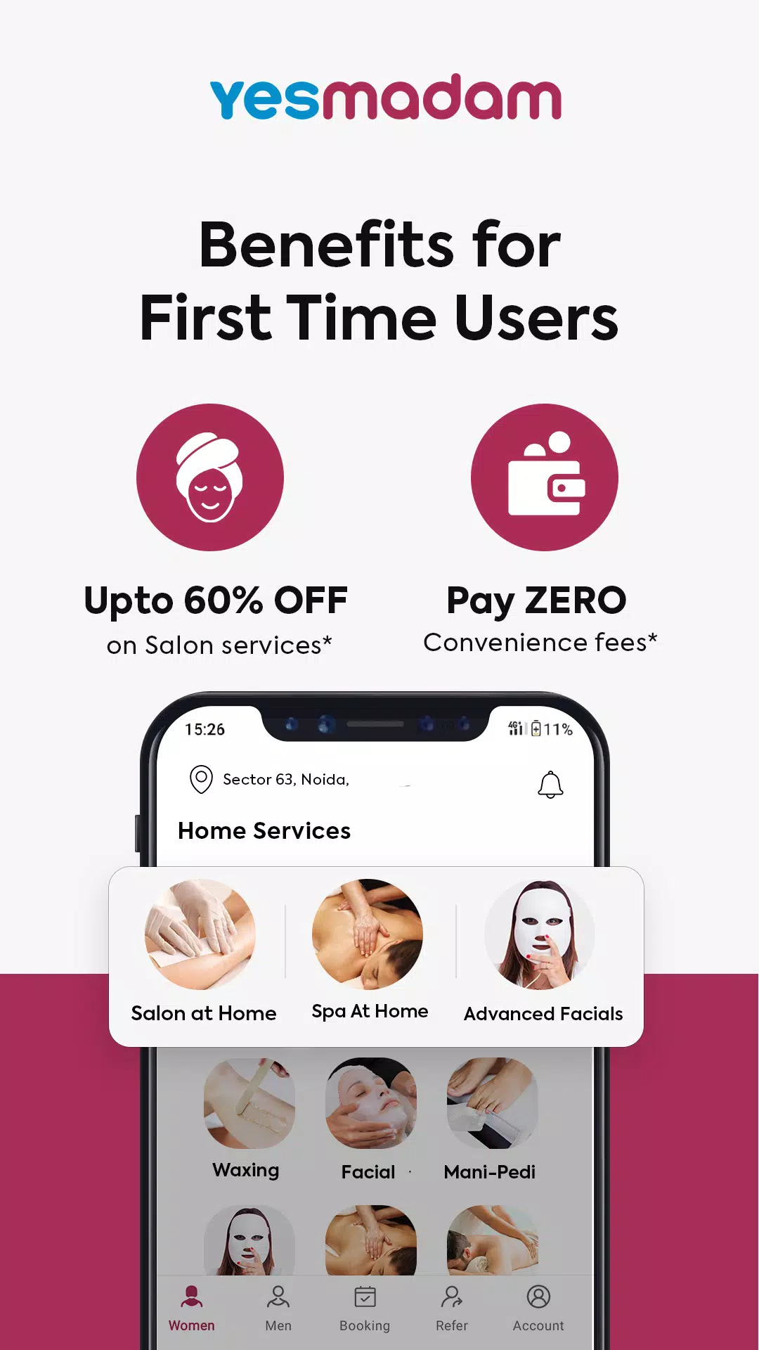 Yes Madam - Salon at Home Скриншот 3