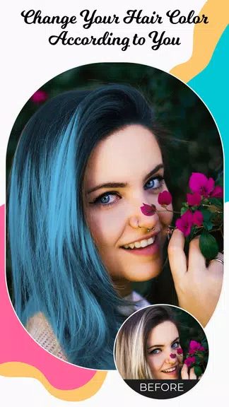 Hair Color Changer Editor Capture d’écran 3