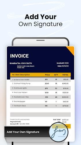 Invoice Maker and Generator Captura de tela 4
