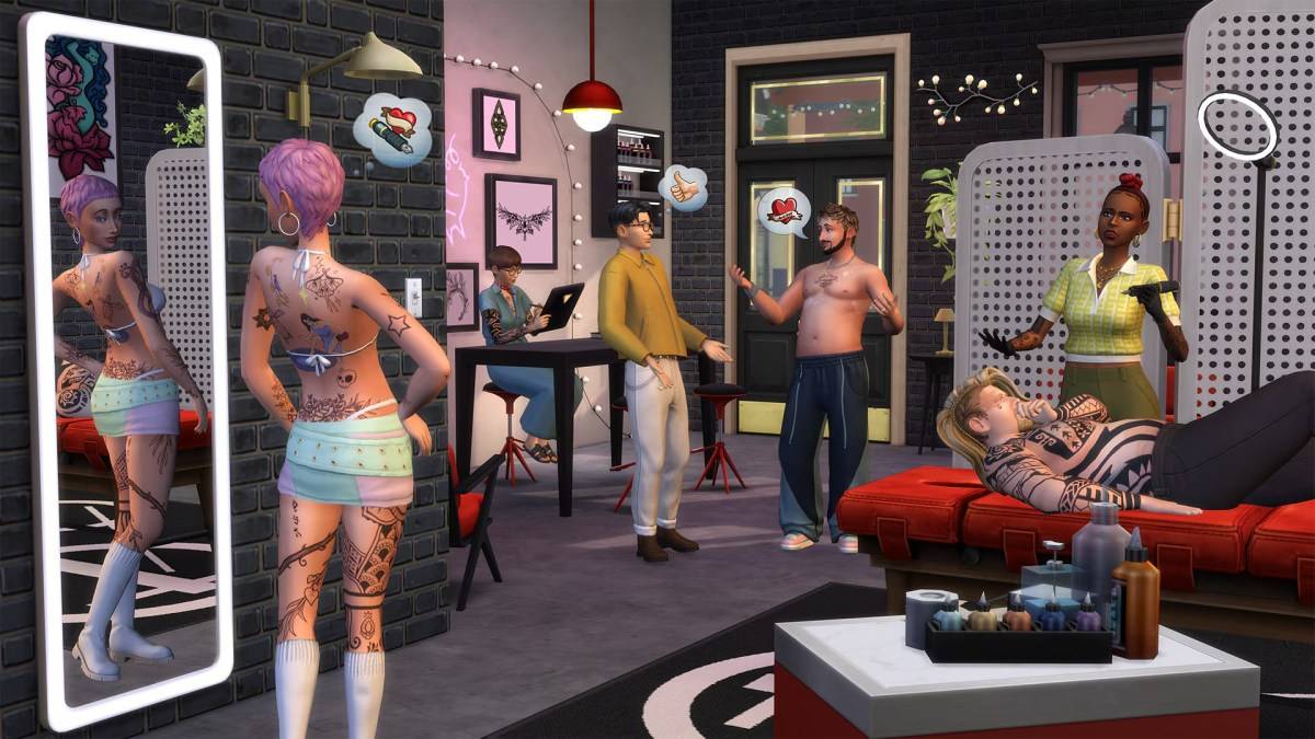 Sims 4 ရှိ Tattoo Show သည်စီးပွားရေးလုပ်ငန်းများနှင့်ဝါသနာများအကြောင်းဆောင်းပါးတစ်ပုဒ်၏တစ်စိတ်တစ်ပိုင်းအနေဖြင့်တက်တူးထိုးပါ။