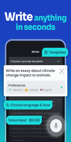 AI Writer ภาพหน้าจอ 2