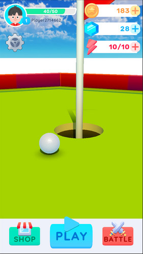Schermata Mini Golf Battle Challenge 3D 1