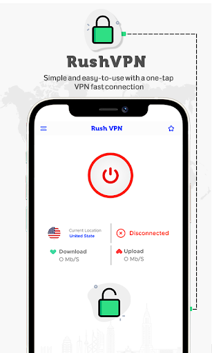 Rush VPN - Secure and Fast VPN Ekran Görüntüsü 3
