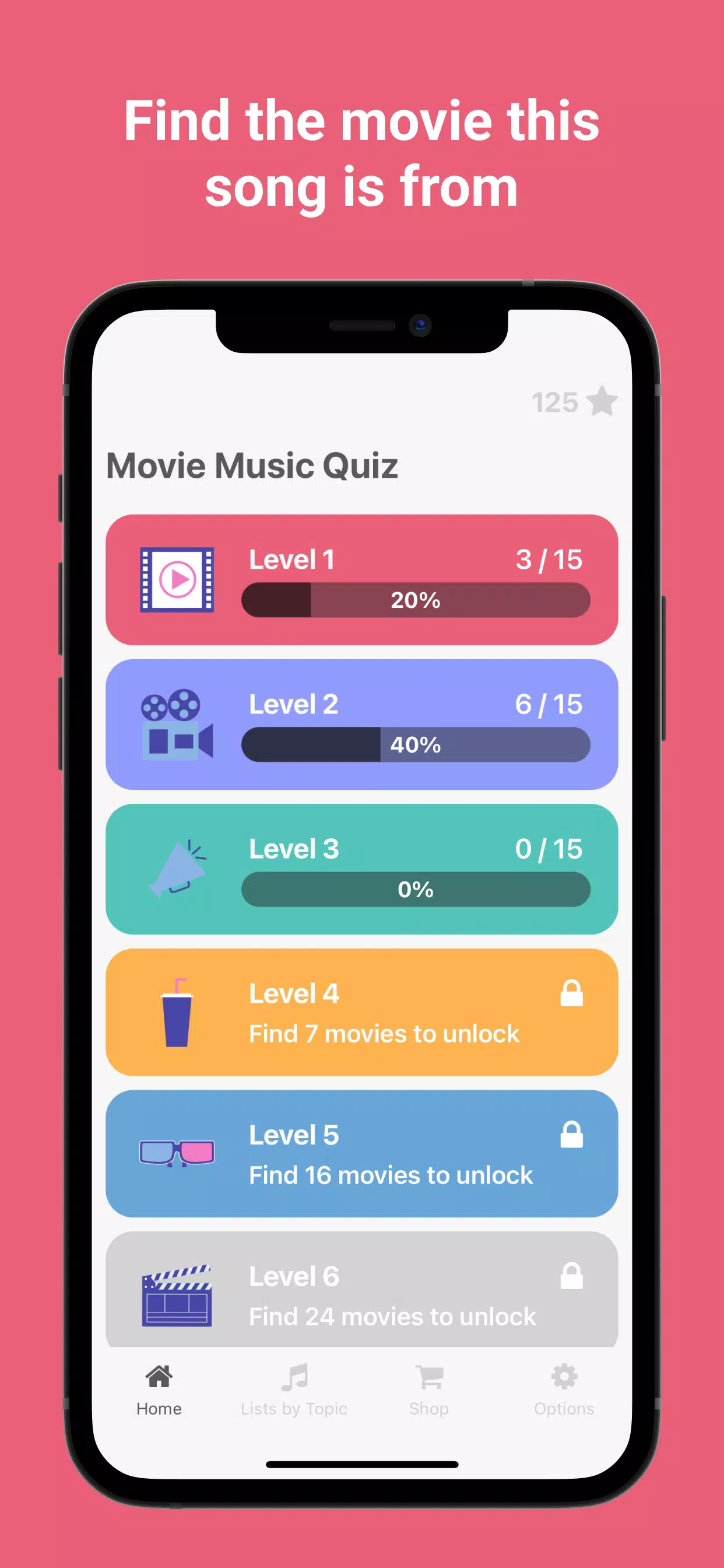 Movie Music Quiz 스크린샷 1
