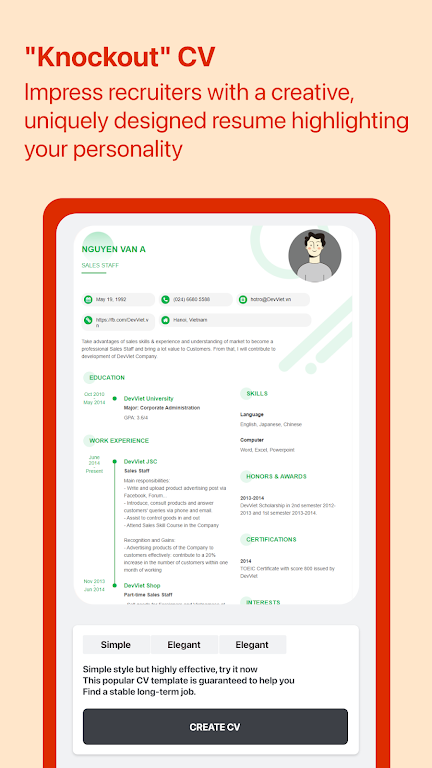 Cover Letter for Job App ภาพหน้าจอ 3