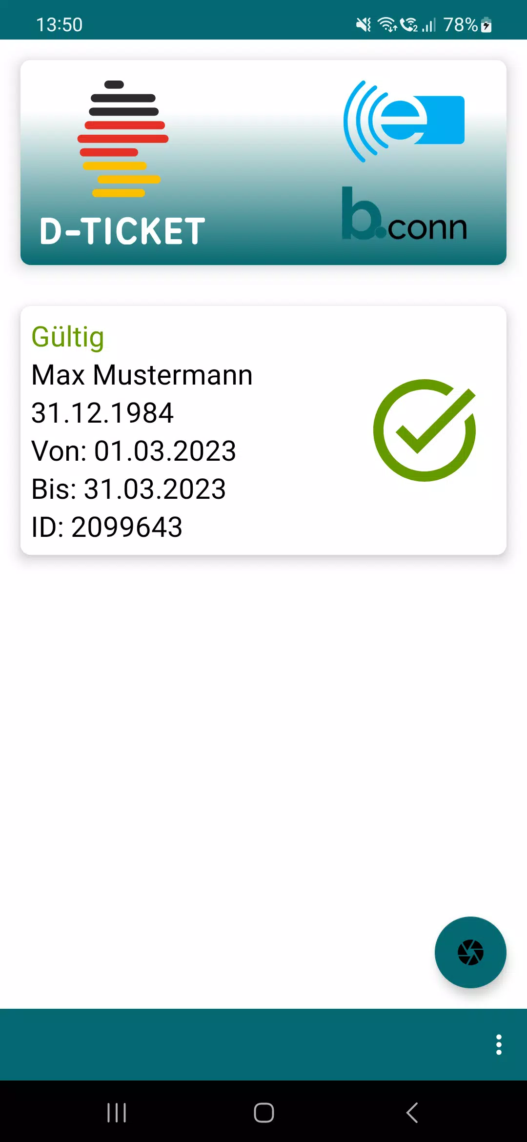 Deutschlandticket Kontrolle应用截图第2张