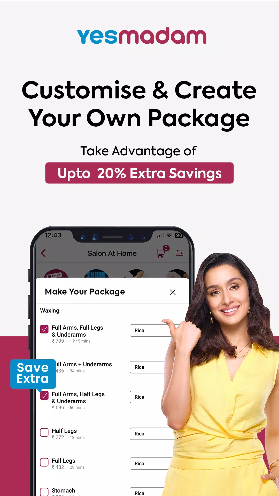 Yes Madam - Salon at Home Скриншот 4