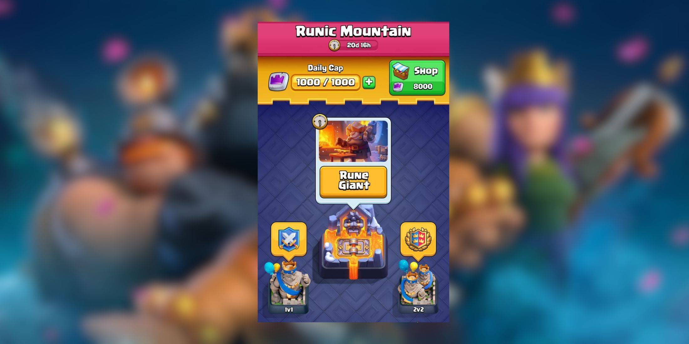เด็คชั้นนำสำหรับกิจกรรมยักษ์ Rune ของ Clash Royale