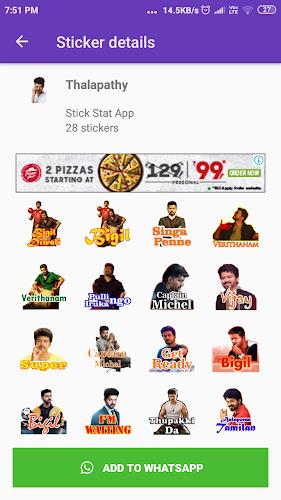 Tamil Stickers: WAStickerApps ဖန်သားပြင်ဓာတ်ပုံ 1