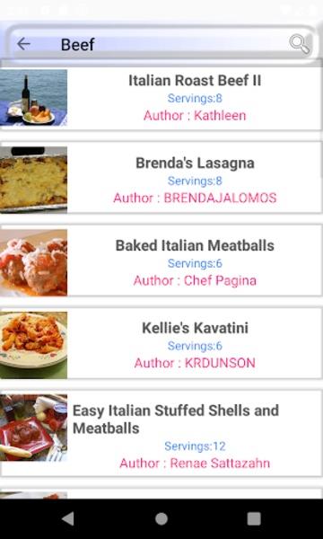 Italian Meal Recipes應用截圖第4張