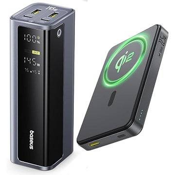 Basis 20.800 mAh 145W Power Bank + 10.000 mAh 22,5W Magsafe Qi2 Power Bank