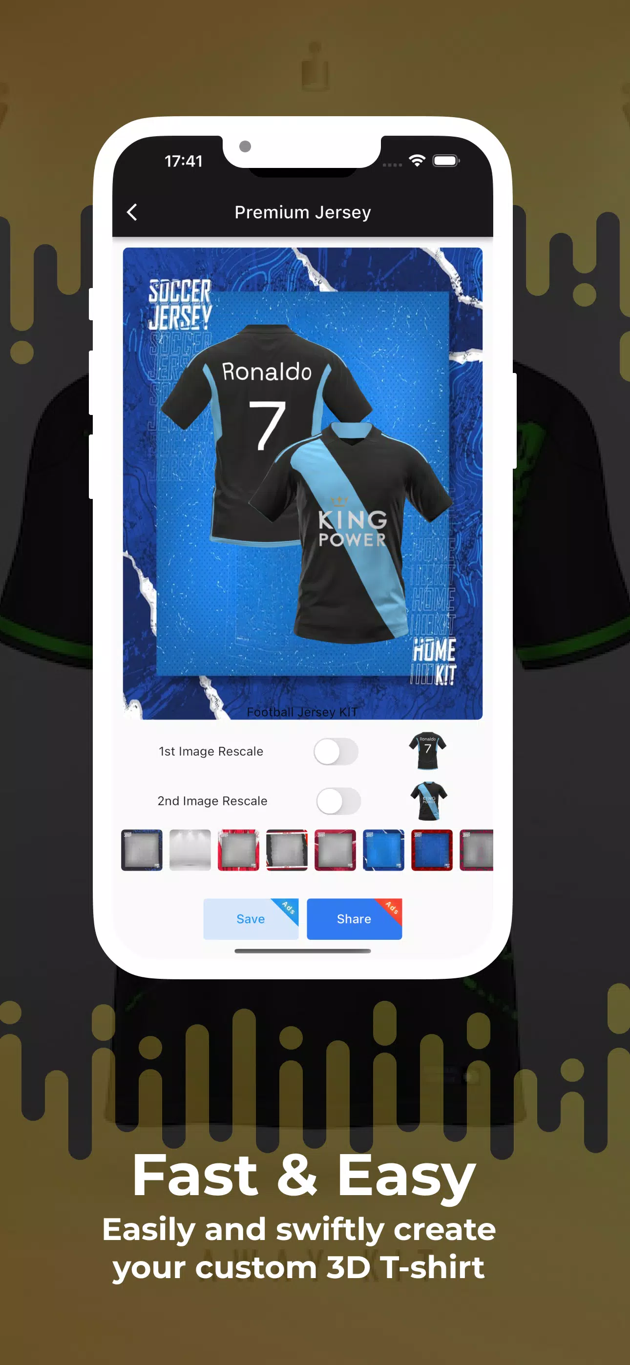 Football Jersey Kit Creator Captura de tela 2